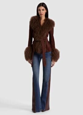 Alice + Olivia SB VEGAN CUTOUT JEAN